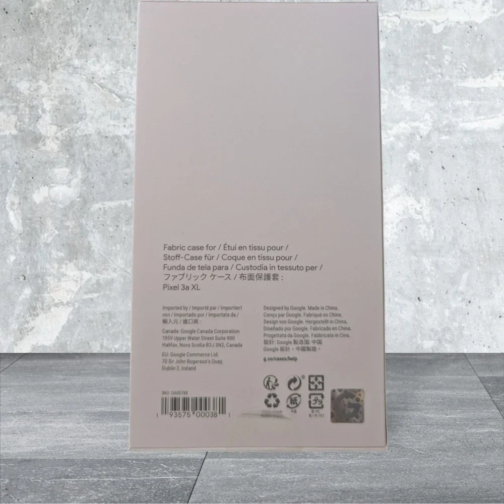 L5. Google Pixel‎ Phone Fabric Case Fo 3a XL (3 a) Fog Gray - Designed By Google